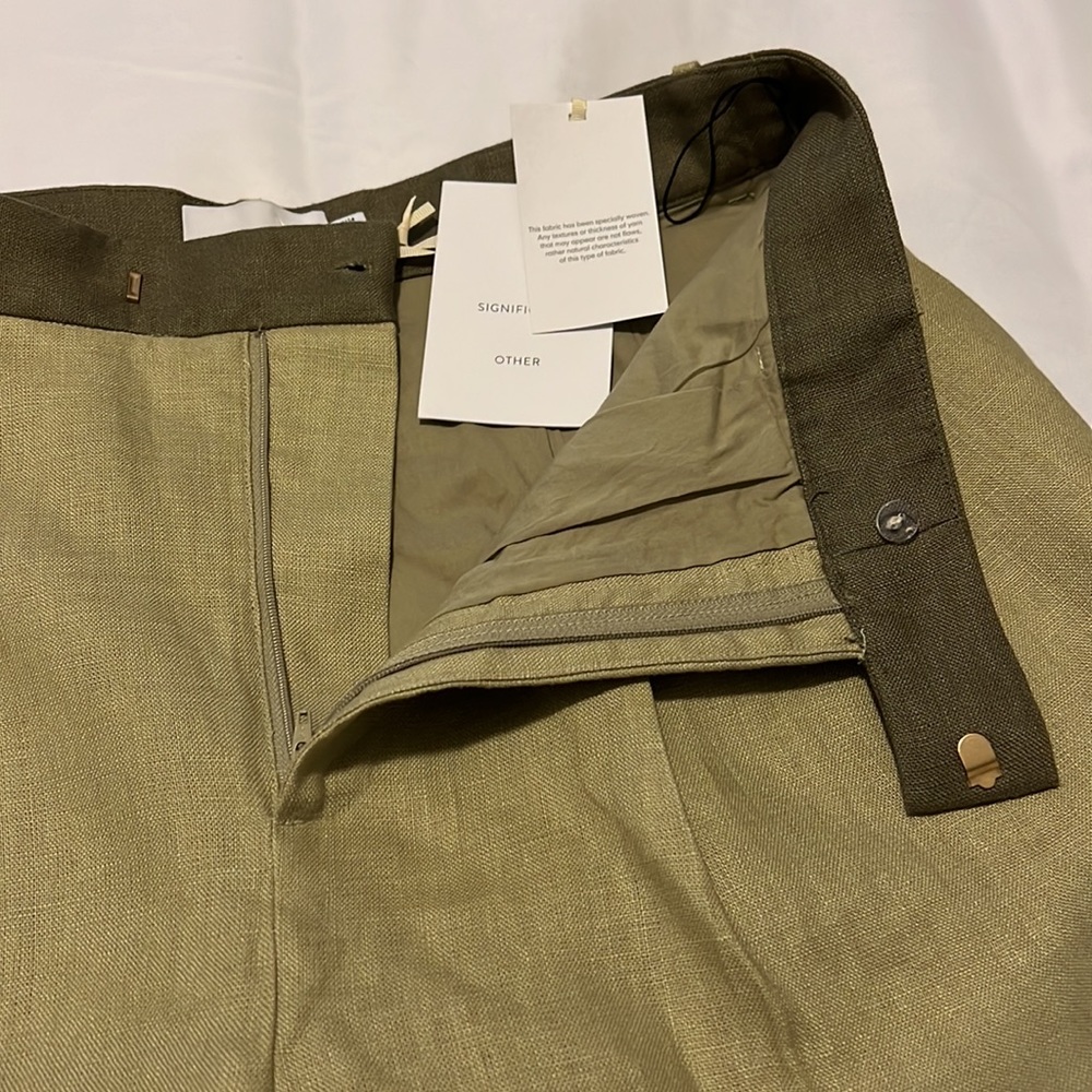 ✨H.P.✨ NWTS F.P. TAILORED LINEN PANTS (10) - Picture 10 of 15